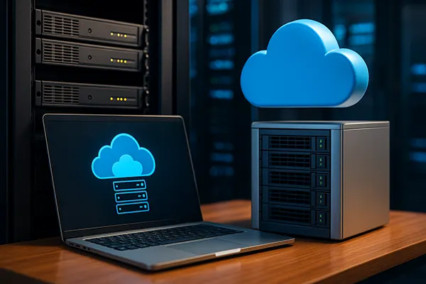 Cloud and local servers