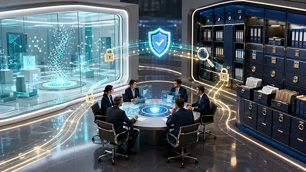 Secure M&A diligence
